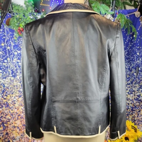 BETTY BARCLAY Lamb Nappa Leather Jacket - Picture 6 of 13